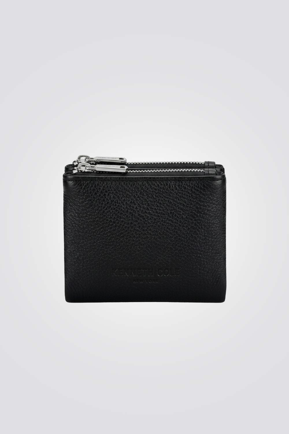Compact Leather Zip Wallet
