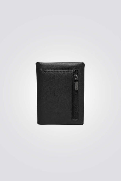 Compact Leather Zip Wallet