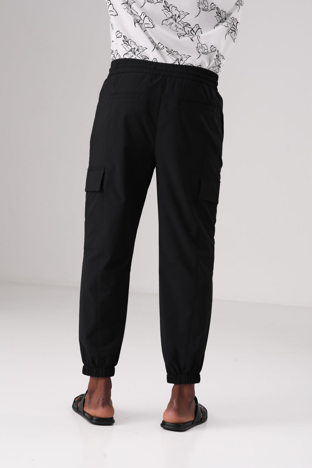 Cargo Pants With Elastic Cuffs In Polyester