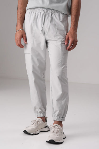Cargo Pants With Elastic Cuffs In Polyester