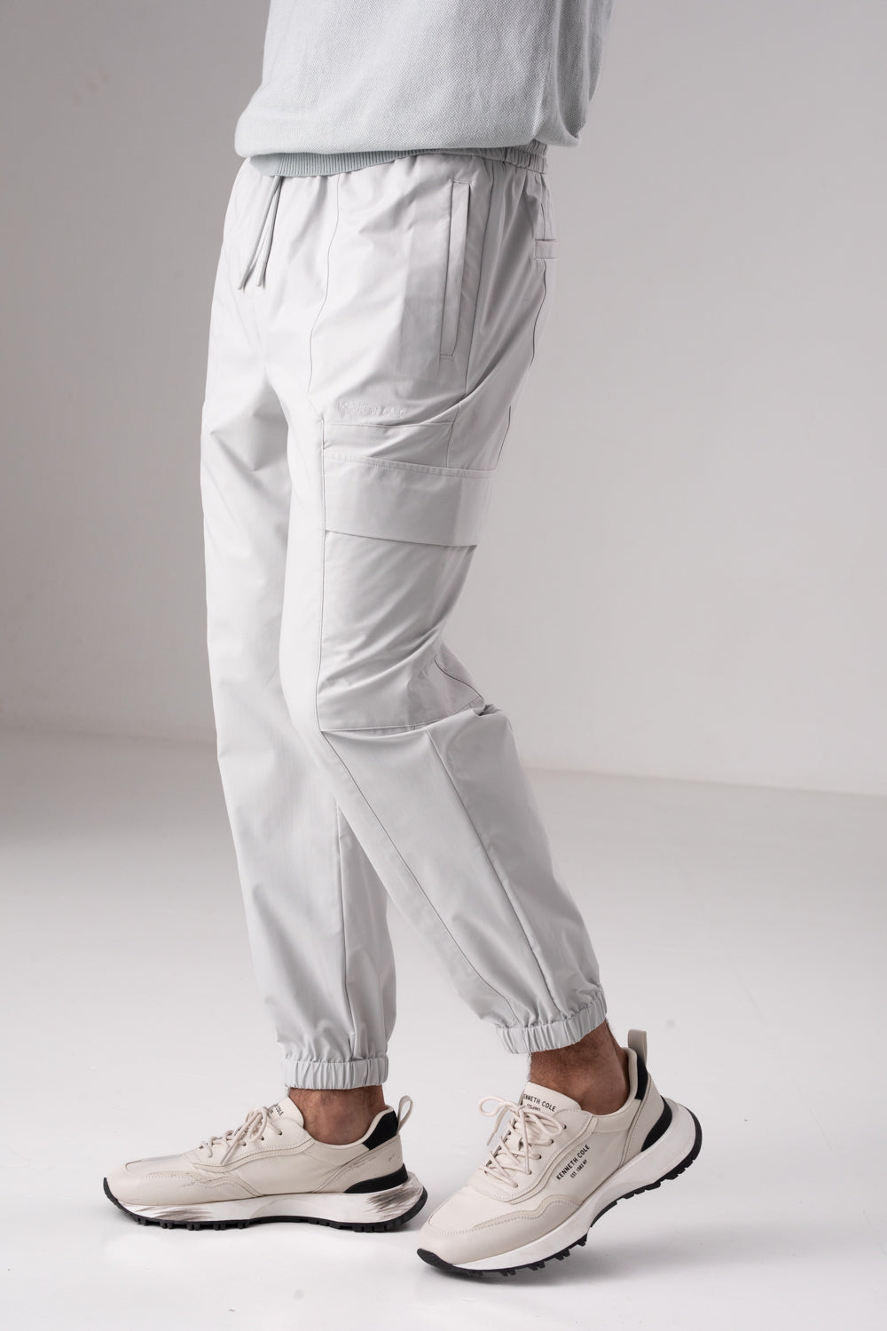 Cargo Pants With Elastic Cuffs In Polyester