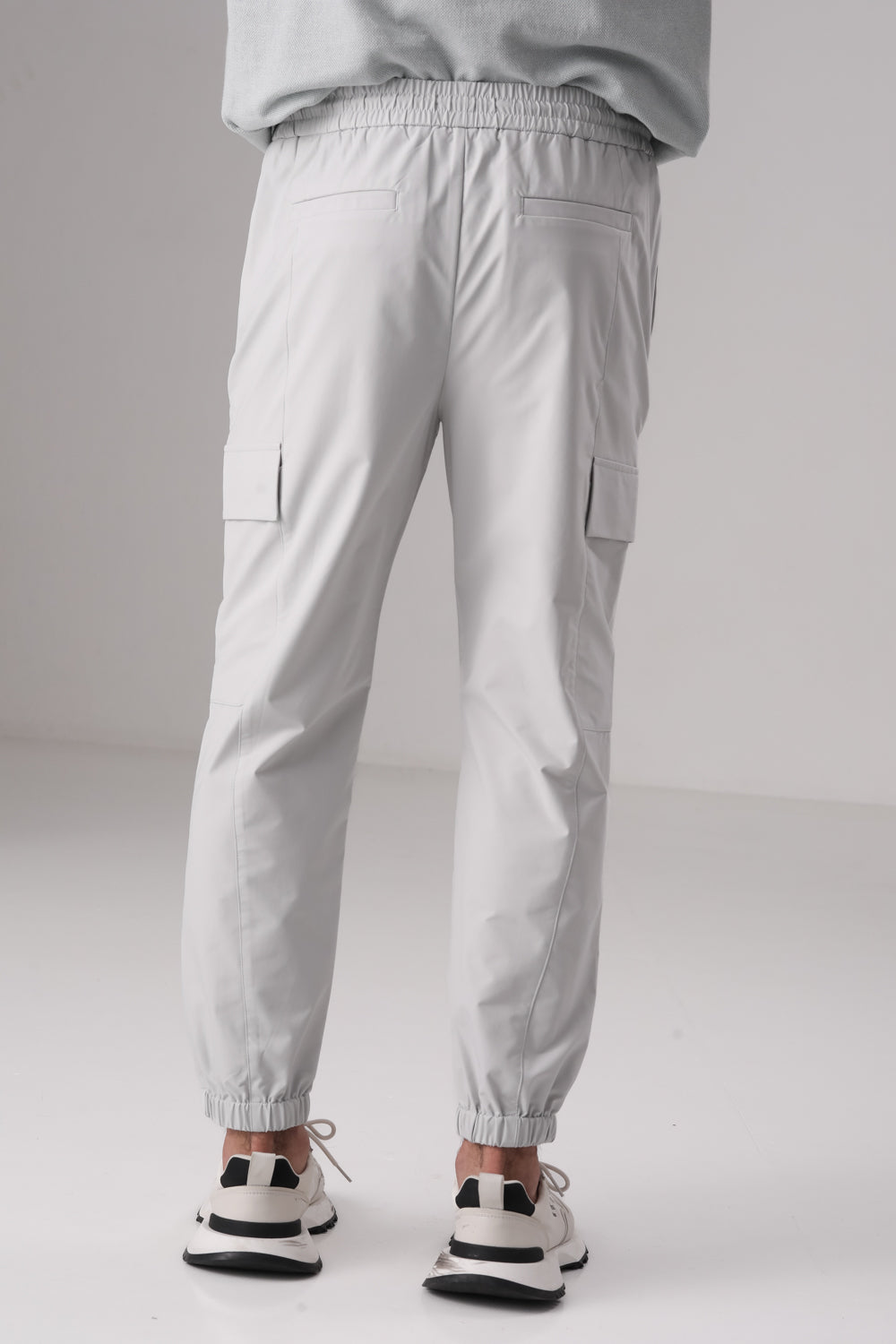 Cargo Pants With Elastic Cuffs In Polyester