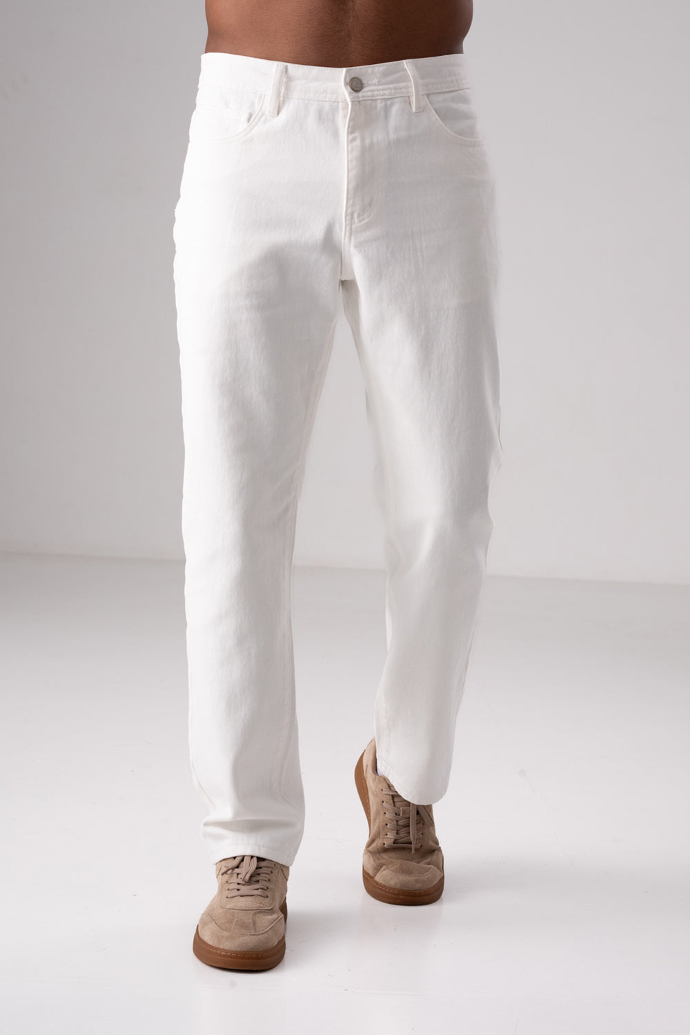 Classic Straight-Leg Jeans In Cotton