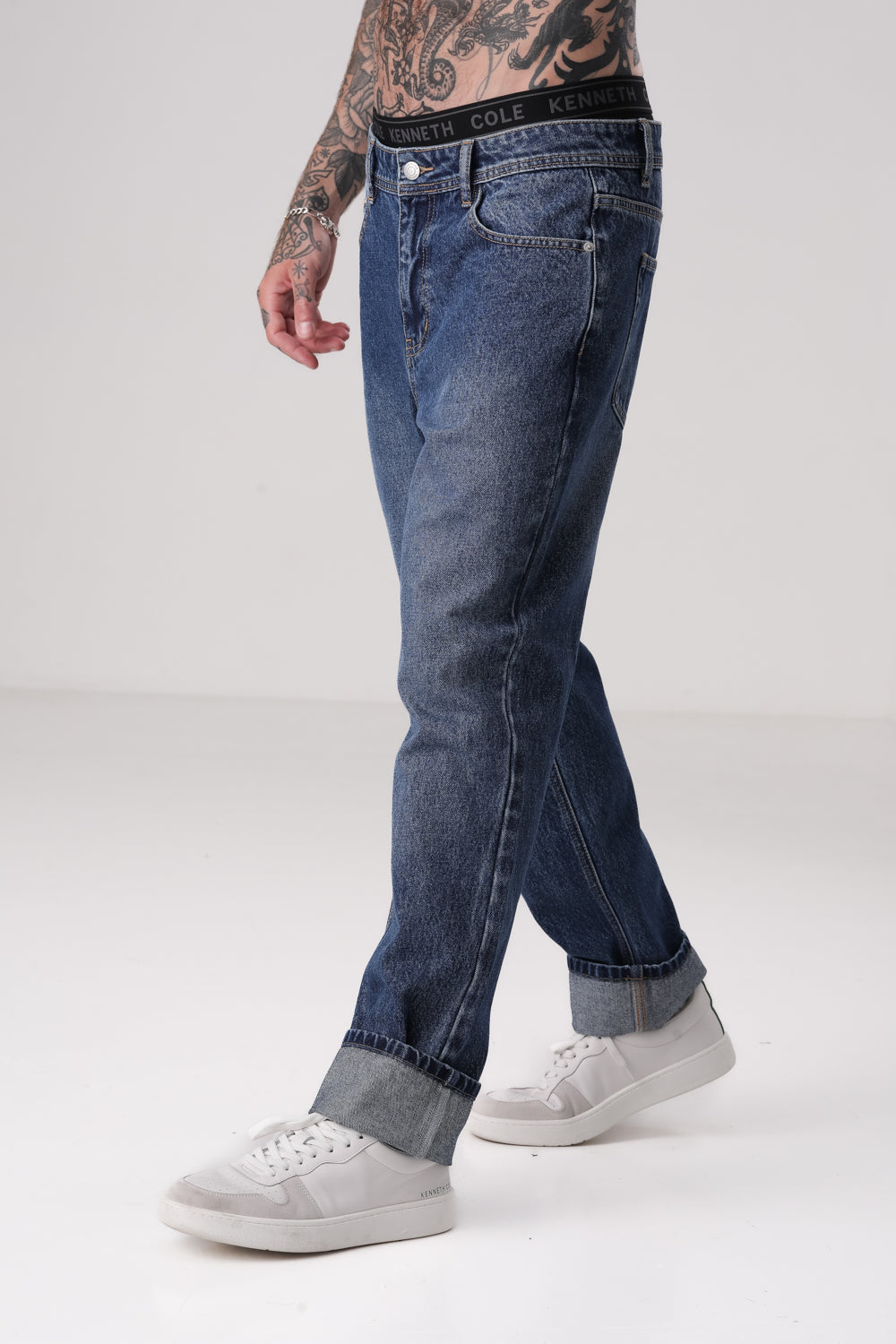 Classic Straight-Leg Jeans In Cotton