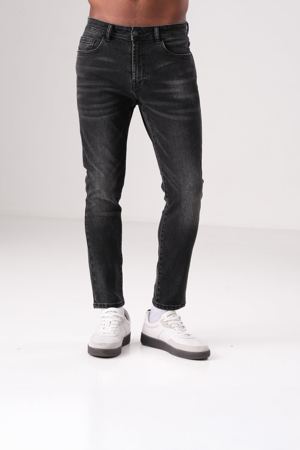 Washed Cropped Jeans