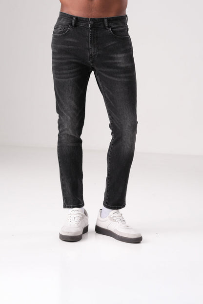 Washed Cropped Jeans