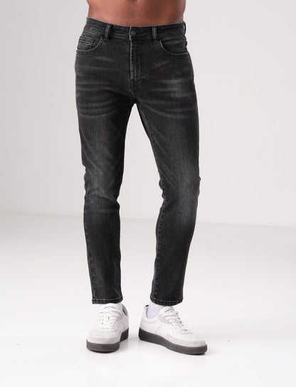 Washed Cropped Jeans