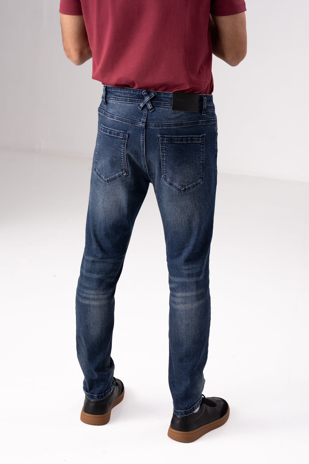 Washed Cropped Jeans