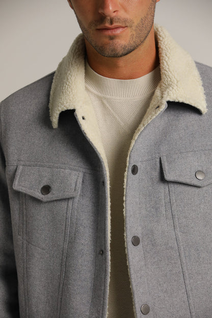 Faux Fur Trucker Jacket
