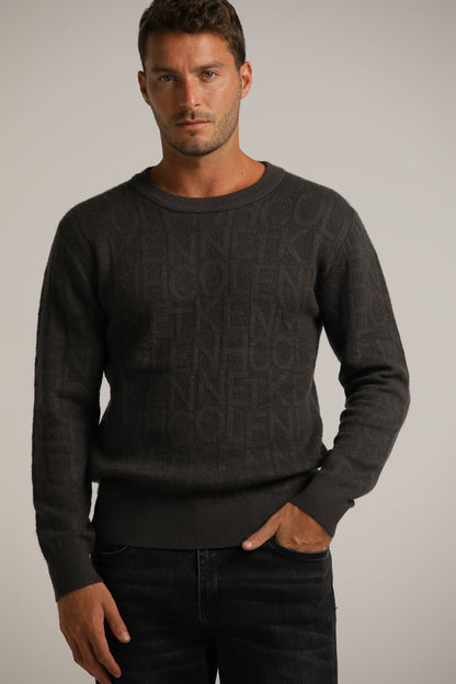 Knitted Sweater With Logo