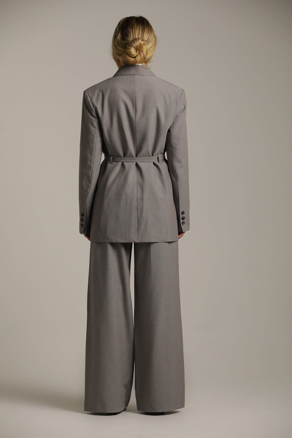 Oversized Blazer With Waist Belt