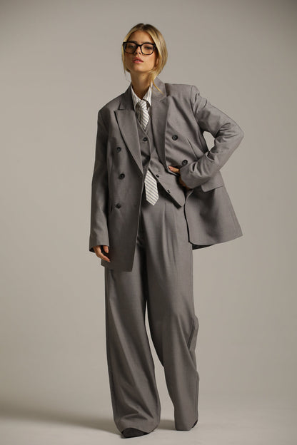 Oversized Blazer With Waist Belt