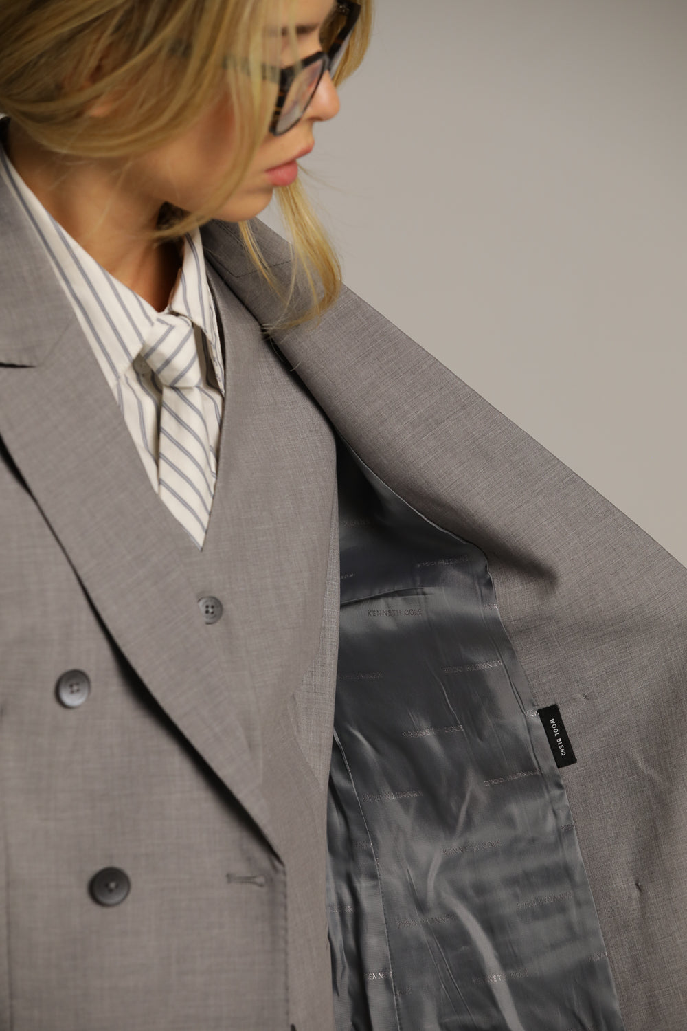 Oversized Blazer With Waist Belt