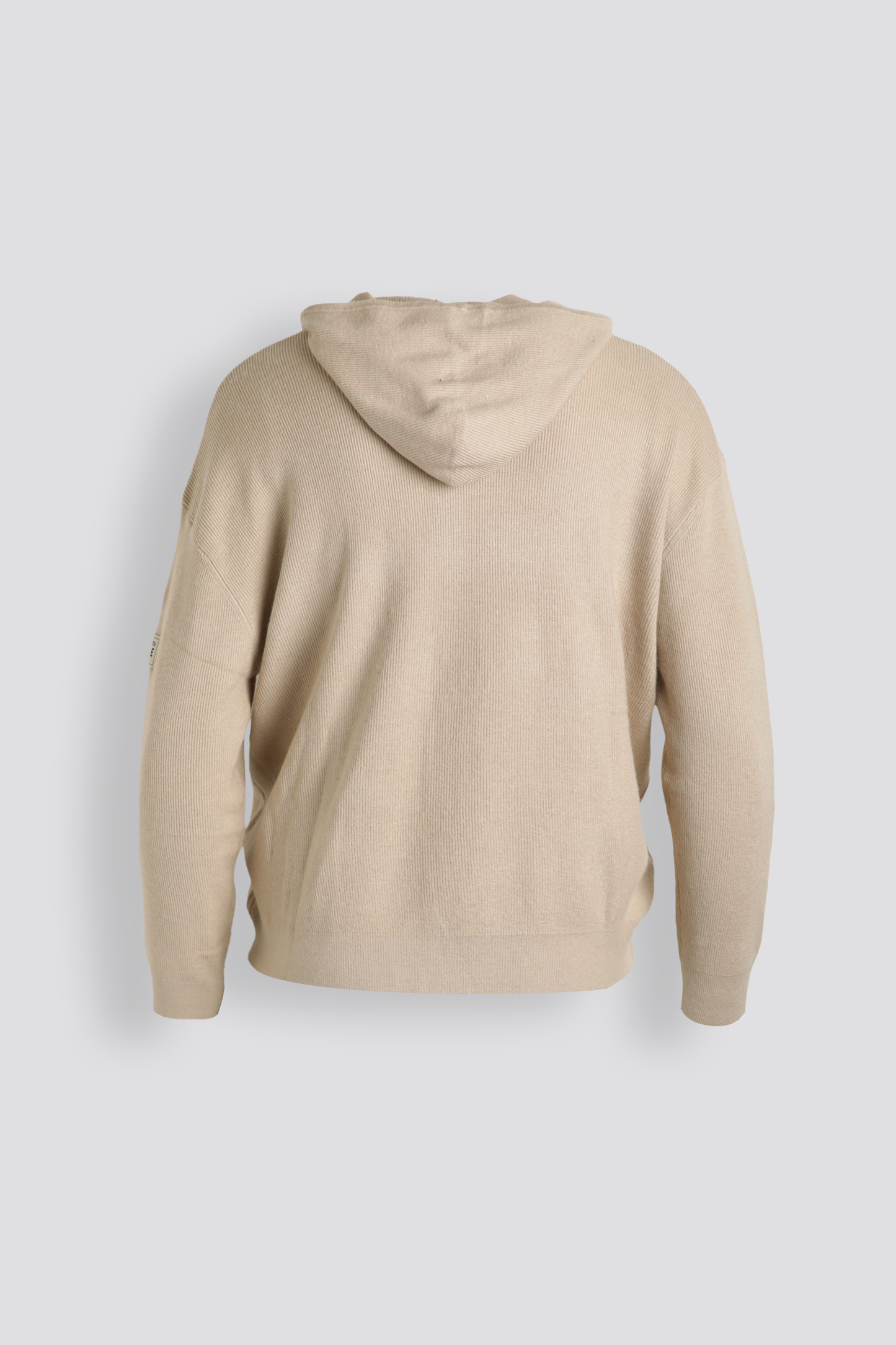 Knitted Rib Zipped Hoodie