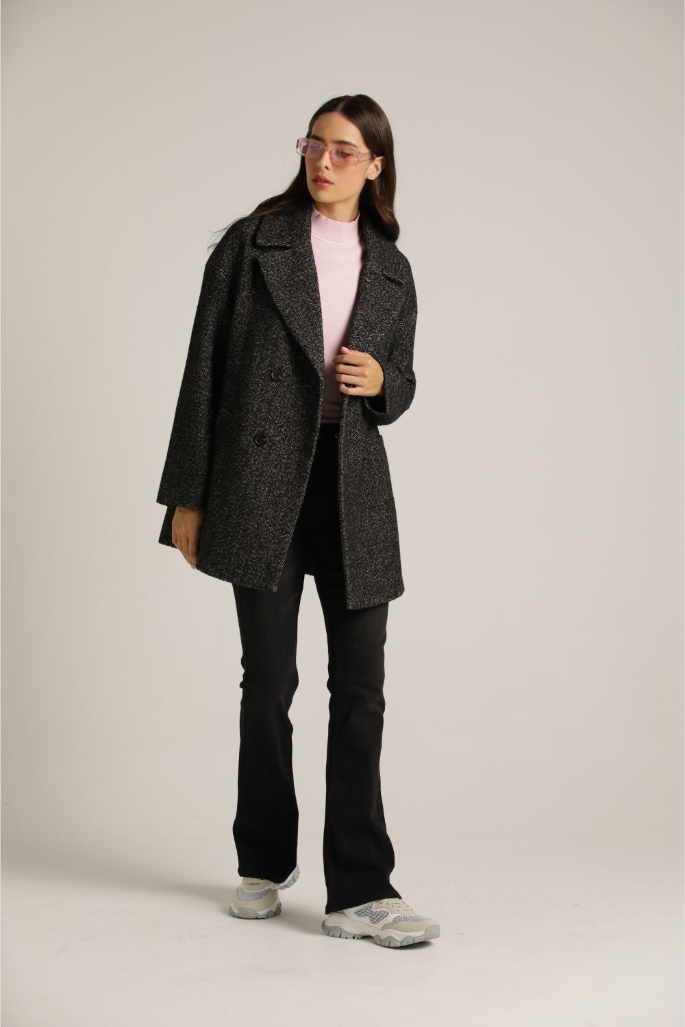 Tailored Textured Coat