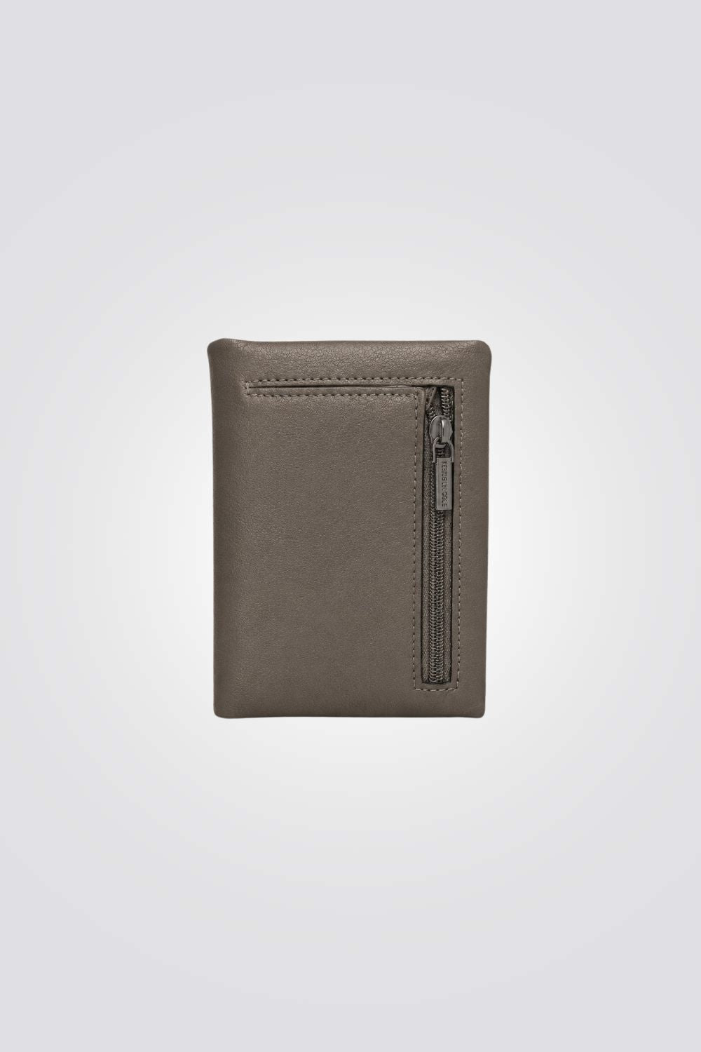 Compact Leather Zip Wallet