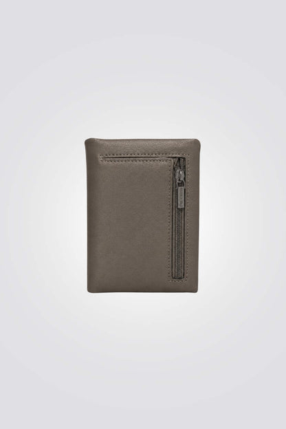 Compact Leather Zip Wallet