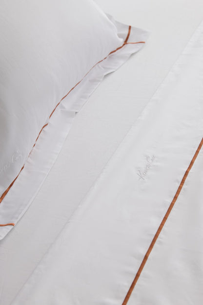 Sateen Fitted Sheet with Embroidery Frame