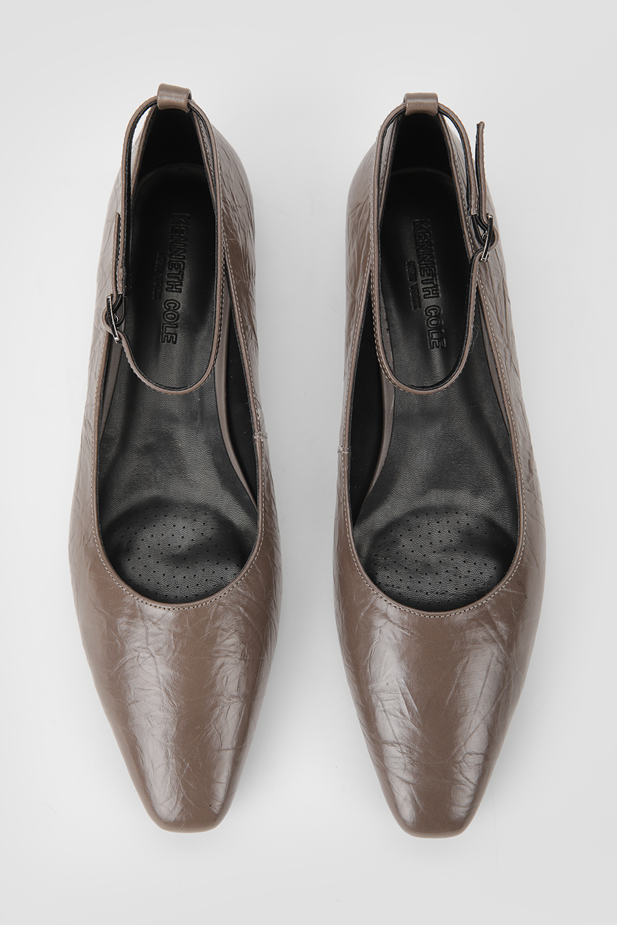 Leather Ankle Strap Flats
