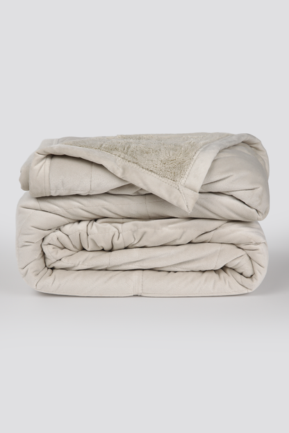 Dual Sided Fleece Throw Blanket