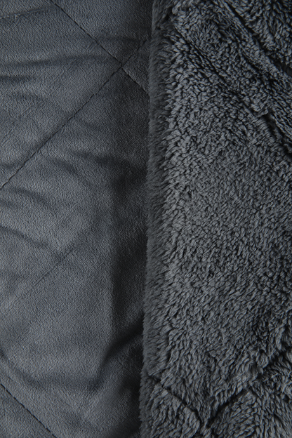 Dual Sided Fleece Throw Blanket
