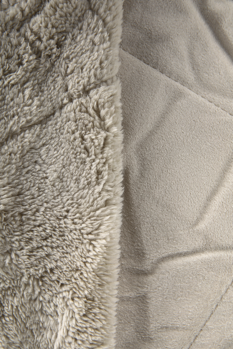 Dual Sided Fleece Throw Blanket