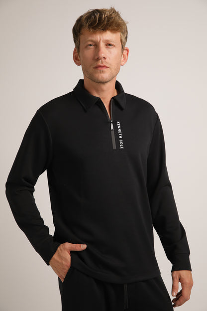 Zipped Polo Shirt