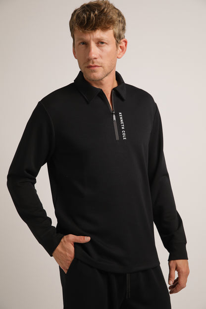 Zipped Polo Shirt