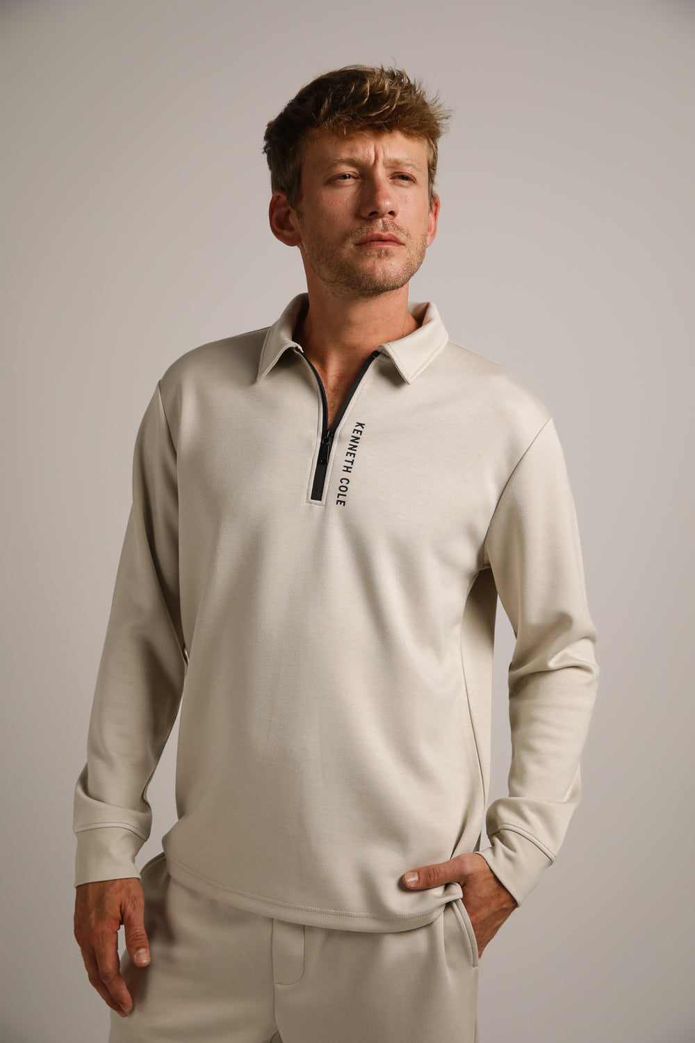 Zipped Polo Shirt