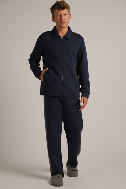 Scuba Paneled Straight Pants