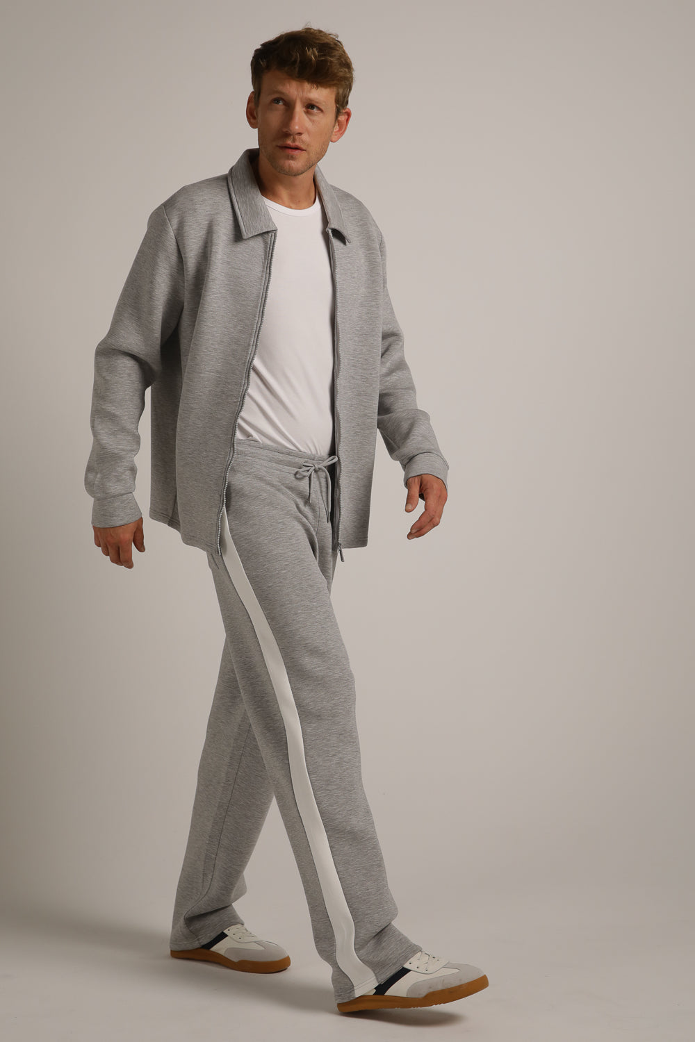 Scuba Paneled Straight Pants