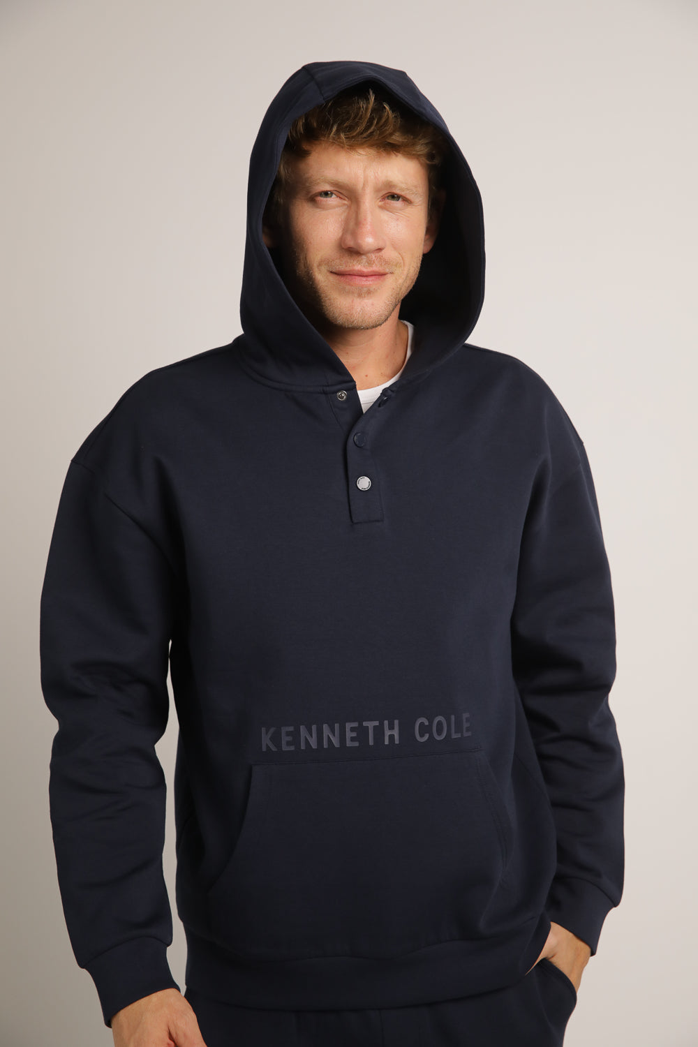 Interlock Hooded Henley Sweats