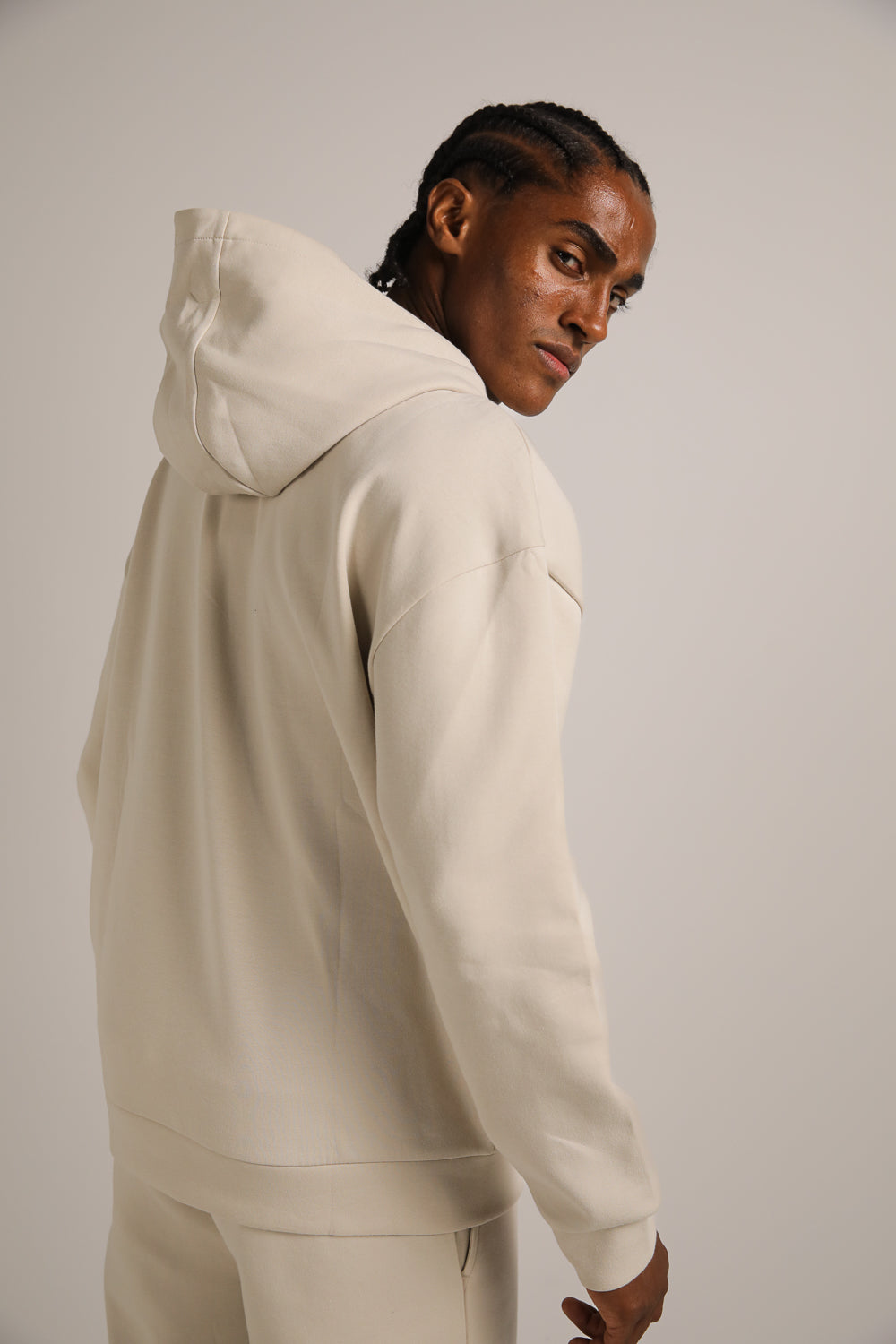 Interlock Hooded Henley Sweats