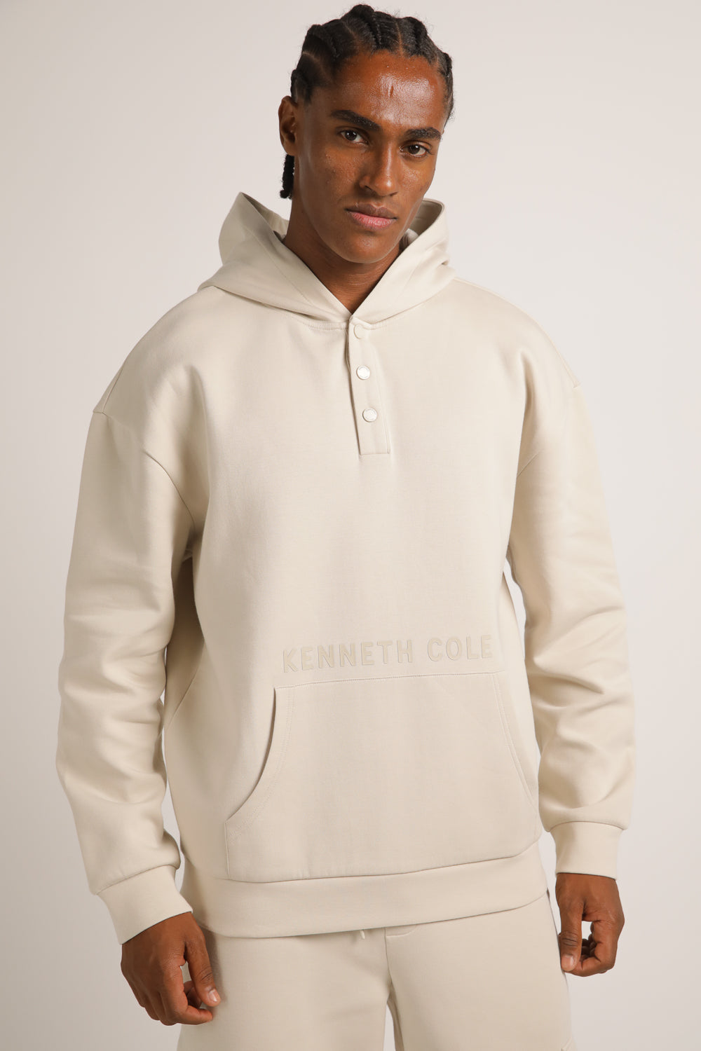 Interlock Hooded Henley Sweats