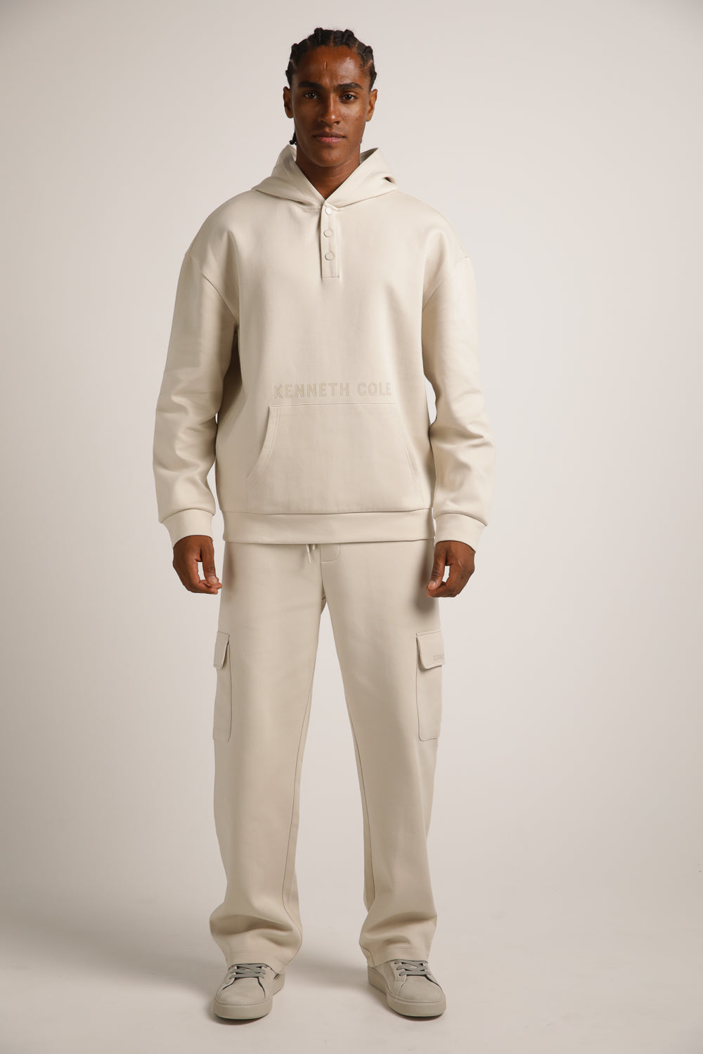 Interlock Hooded Henley Sweats