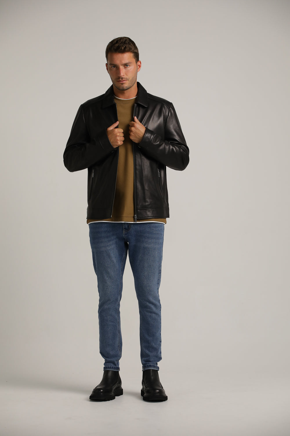 Genuine Leather Blouson