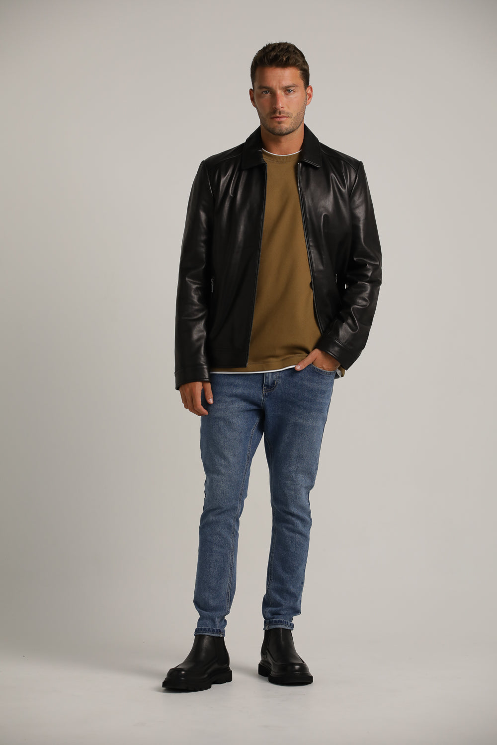 Genuine Leather Blouson