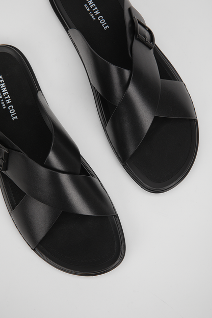 Suede Slide Sandals