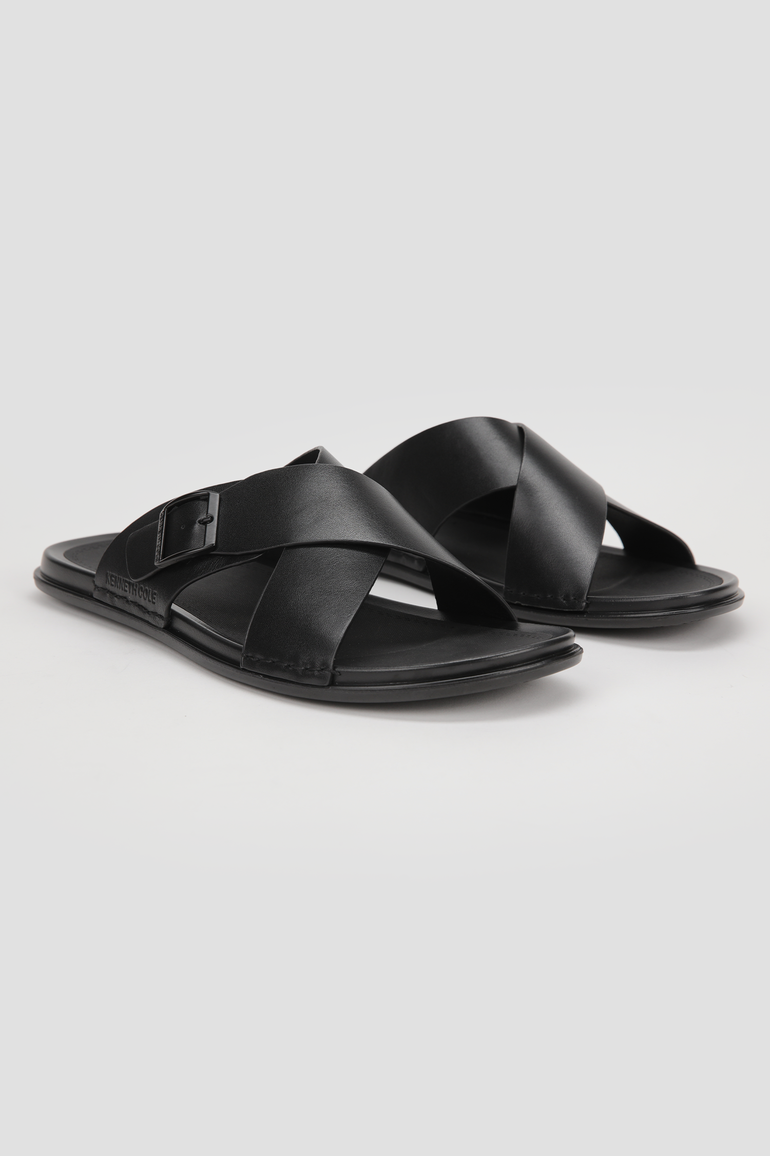 Suede Slide Sandals