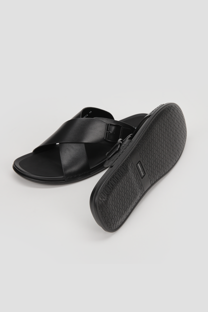 Suede Slide Sandals