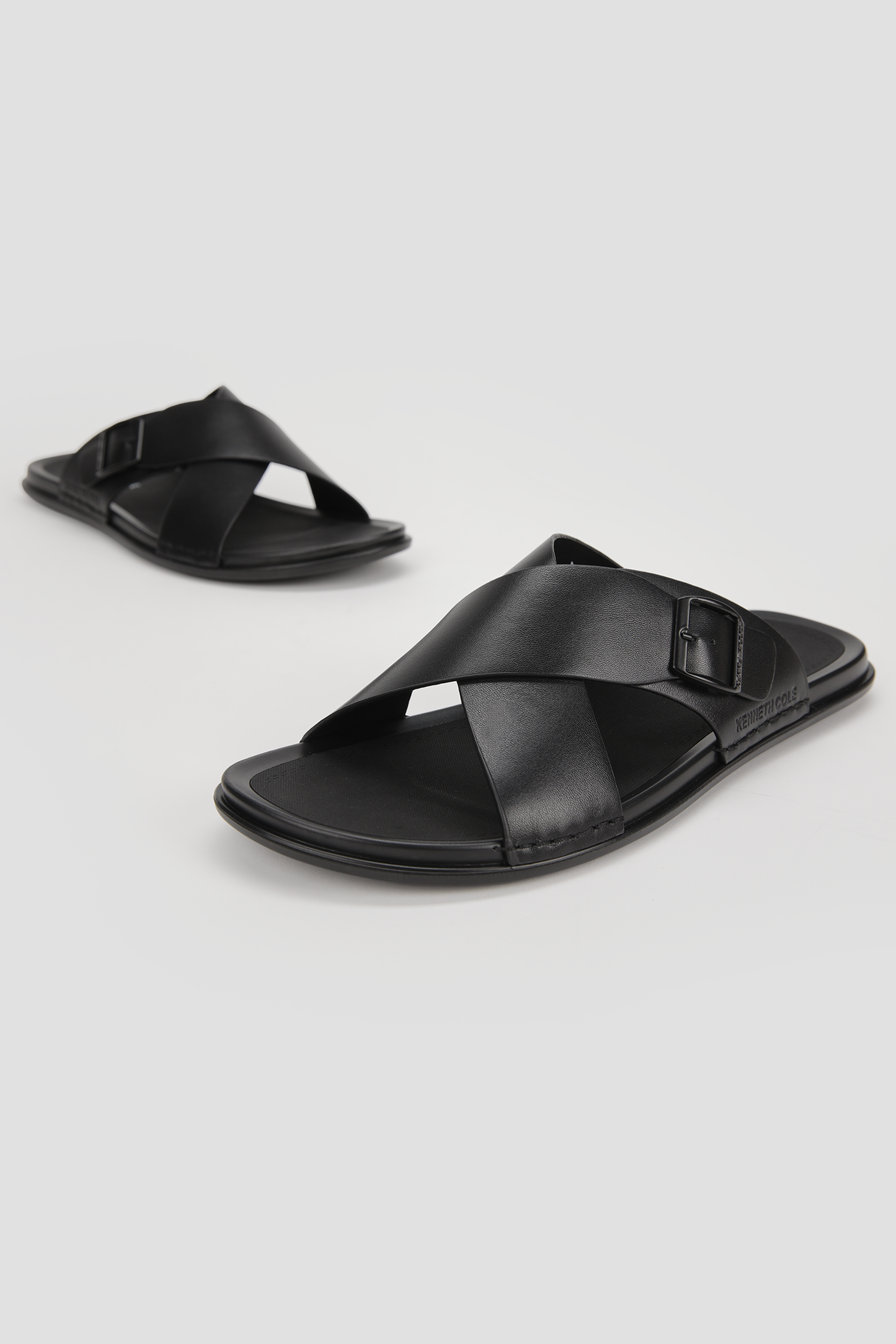 Suede Slide Sandals
