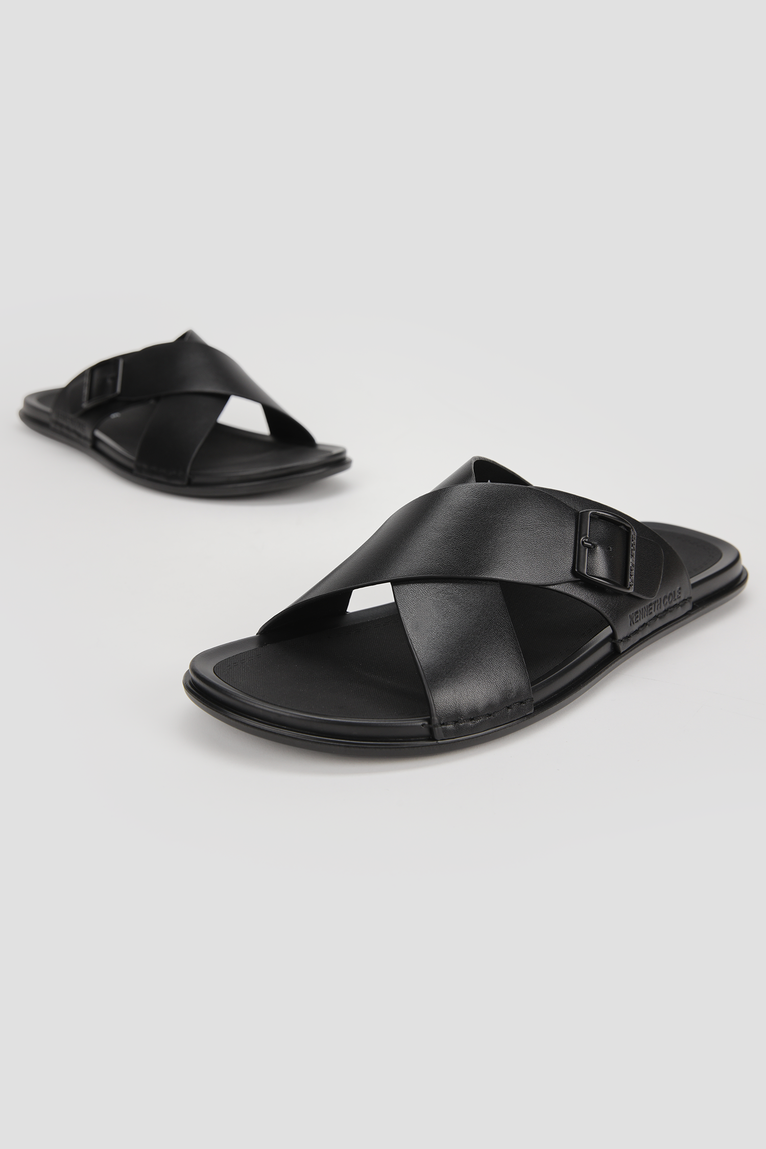 Suede Slide Sandals