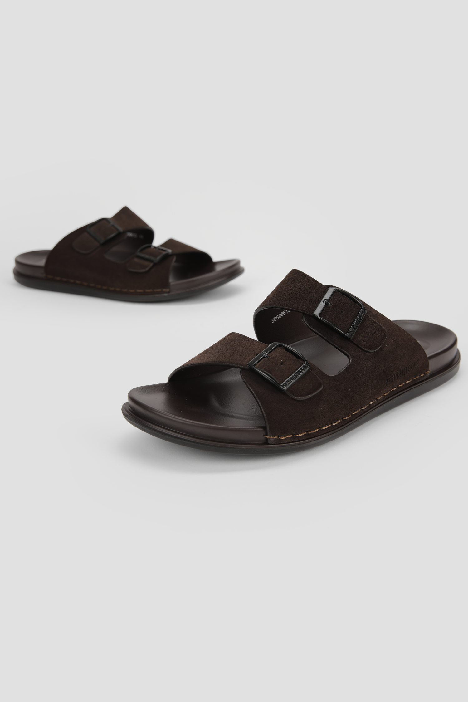 Suede Slide Sandals