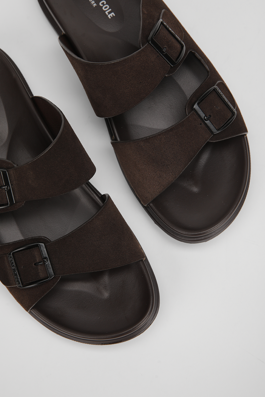 Suede Slide Sandals
