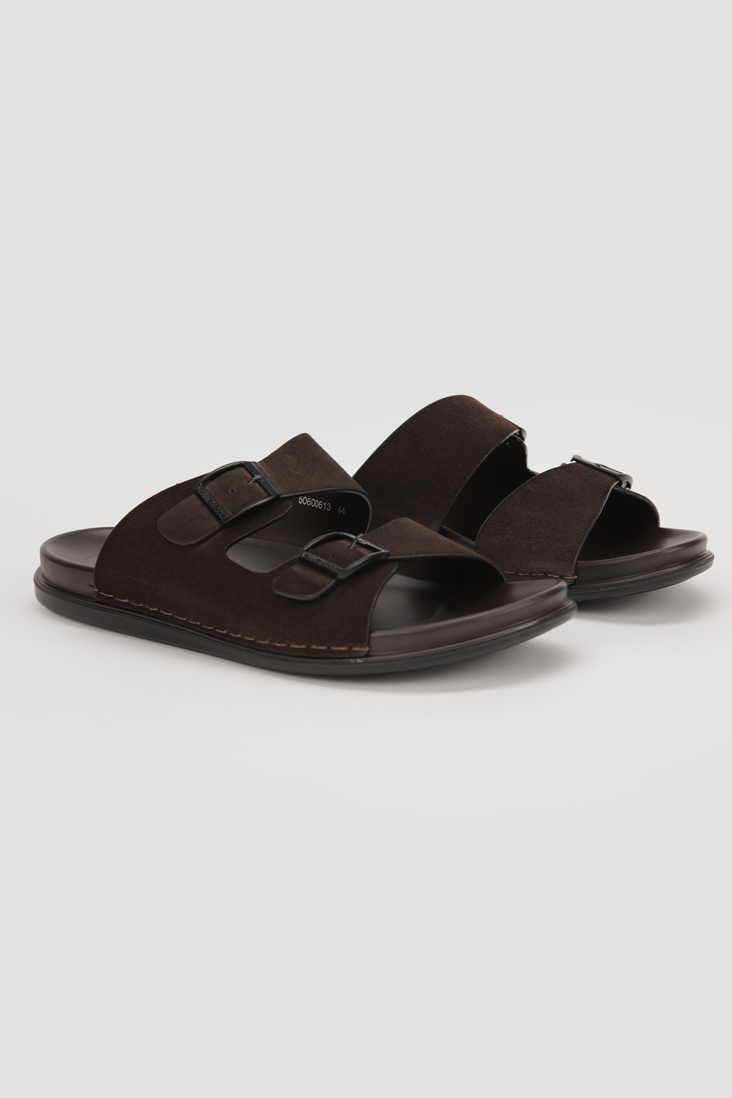 Suede Slide Sandals