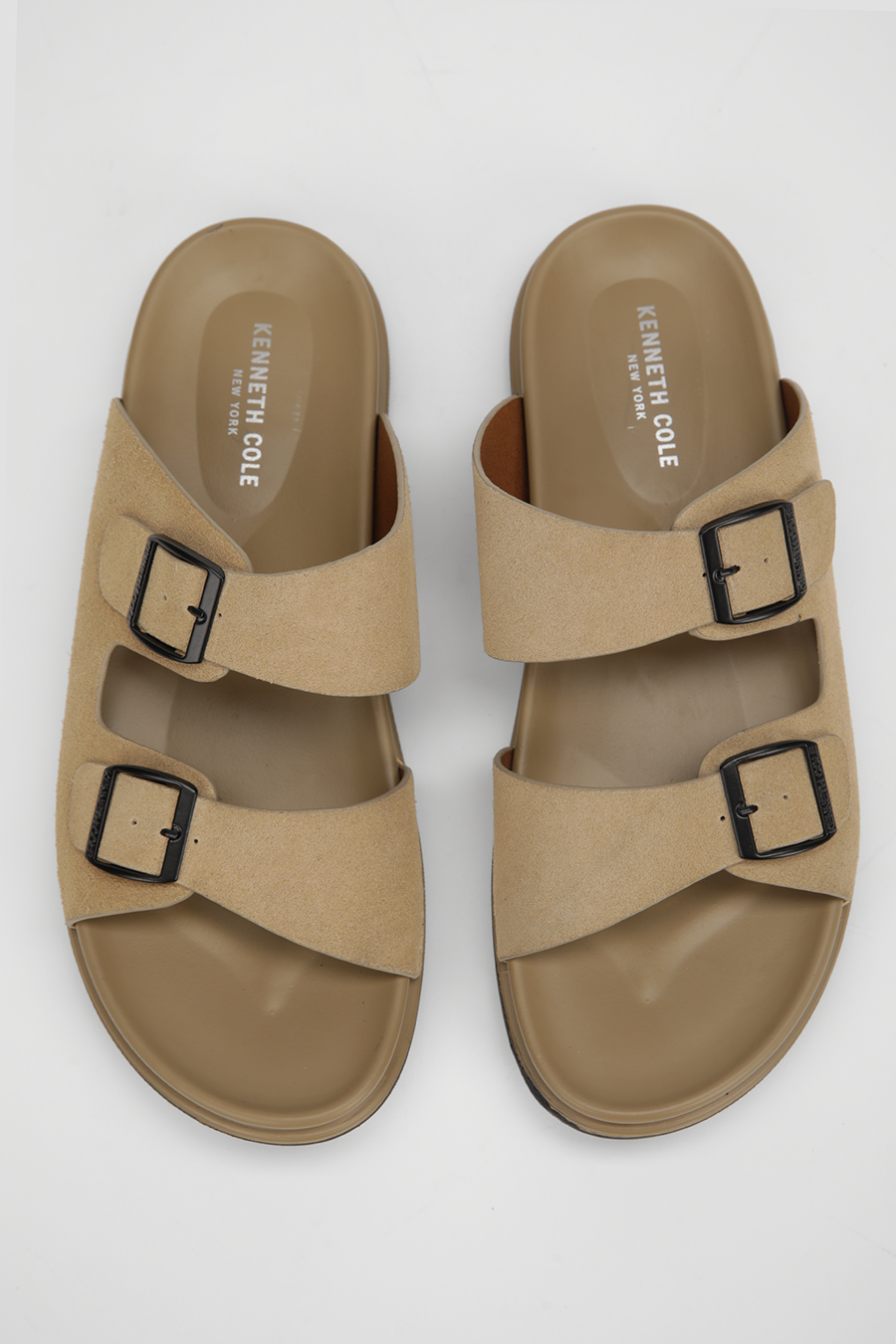 Suede Slide Sandals
