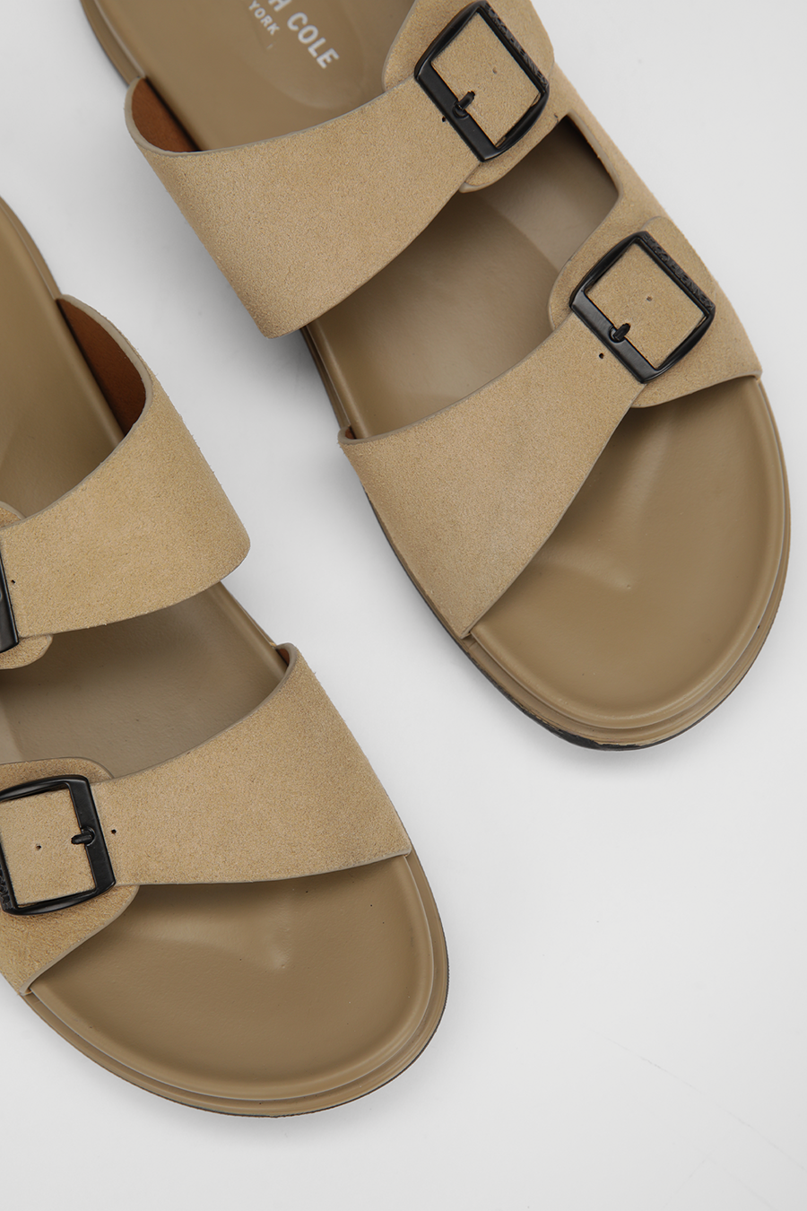 Suede Slide Sandals