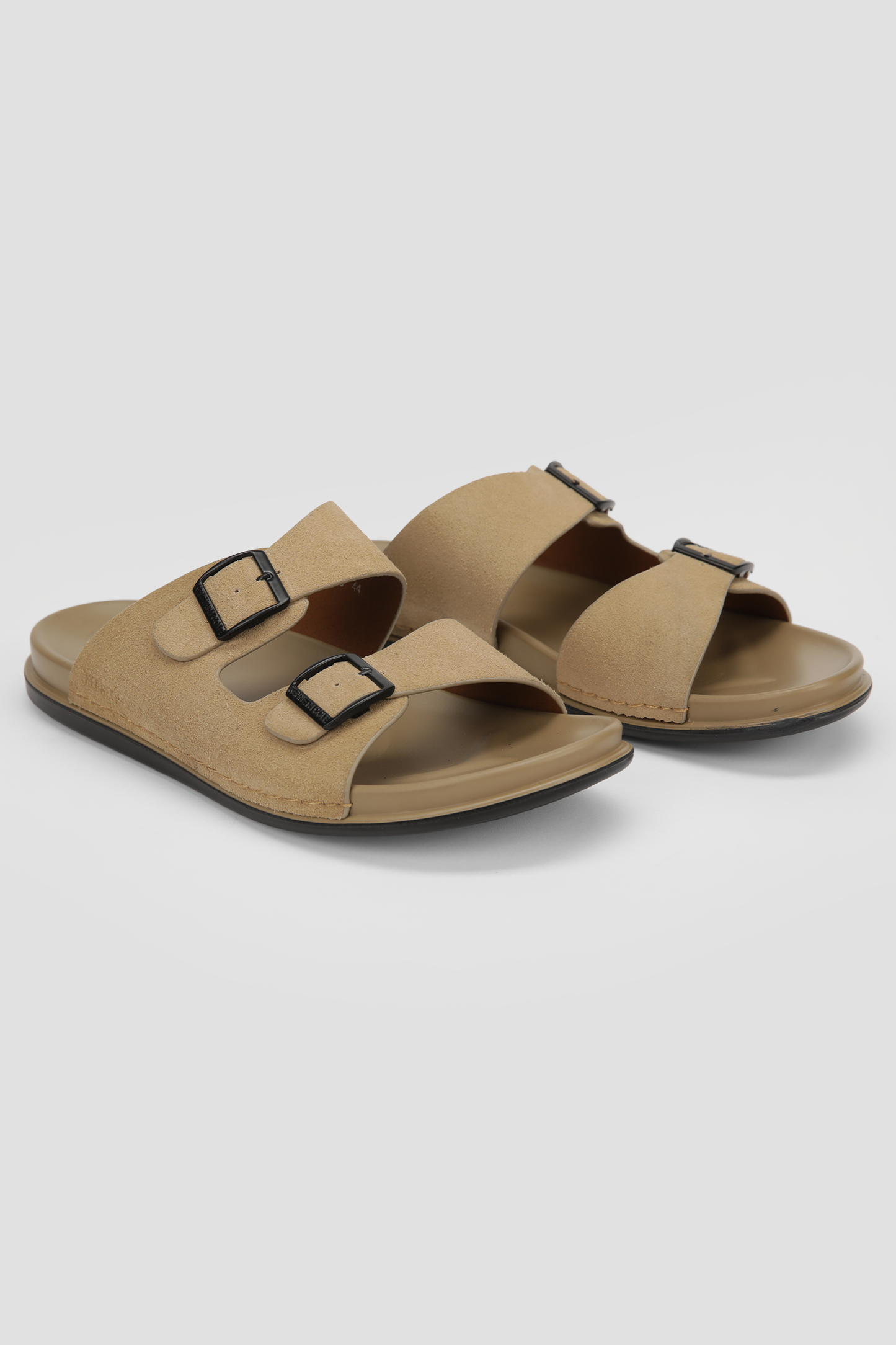 Suede Slide Sandals
