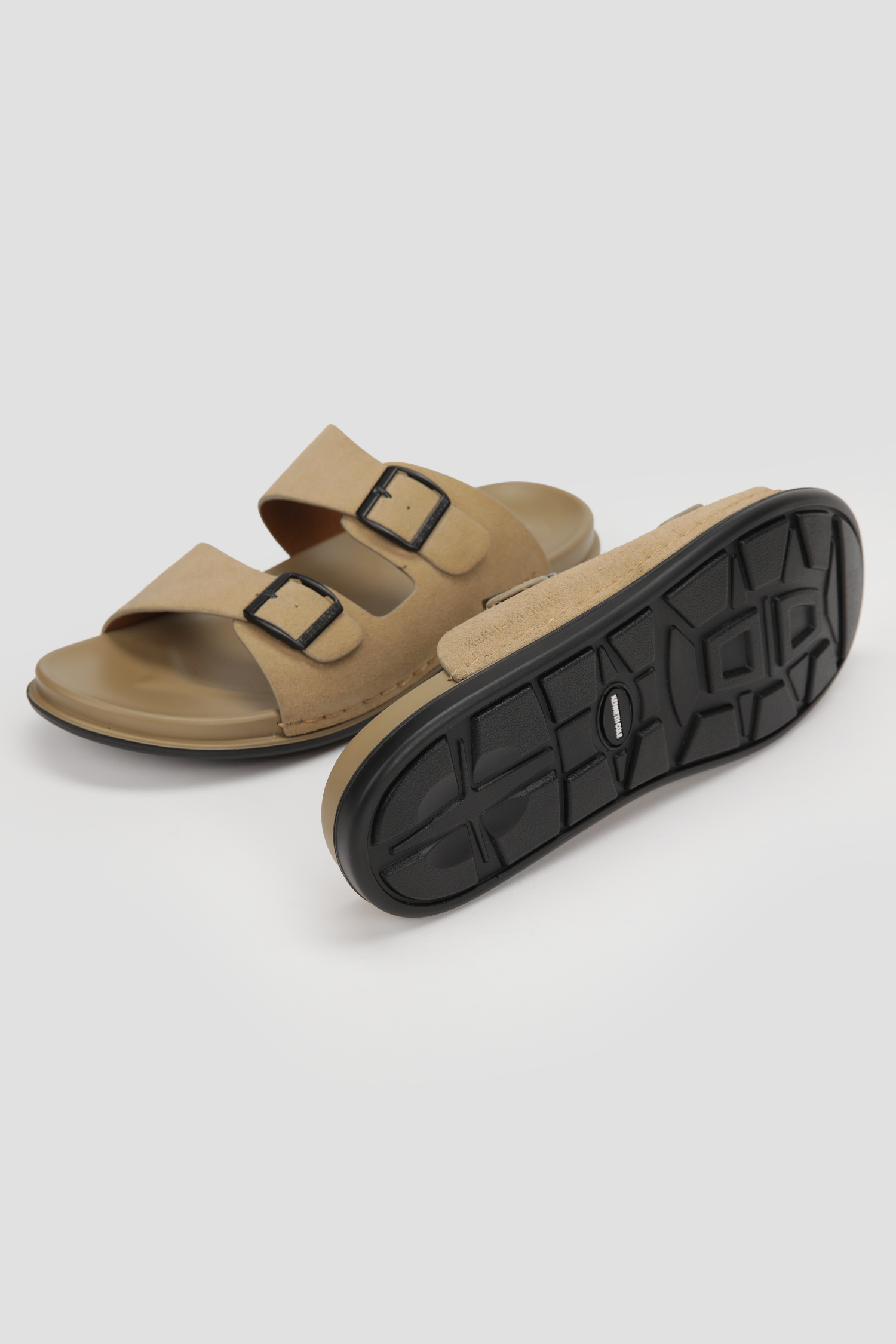 Suede Slide Sandals