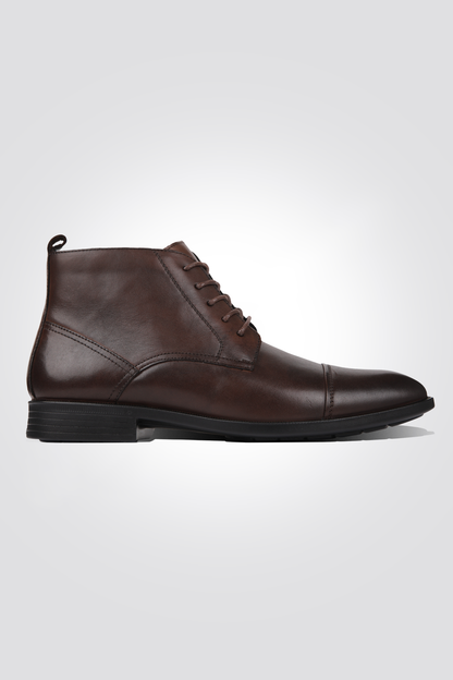 Leather Lace-Up Boots